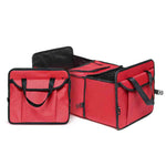 Car Portable Storage Box Waterproof Oxford Cloth Multifunction Organizer Red