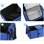 Car Portable Storage Box Waterproof Oxford Cloth Multifunction Organizer Blue