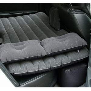 Inflatable Car Mattress Portable Travel Camping Air Bed Rest Sleeping Bed Grey