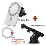 15W Magnetic Wireless Car Charger AirVent Mount For iPhone 13 12 Pro Max Mini Fast Charging Wireless Chargers Car Phone Holder