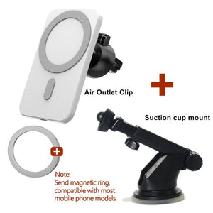 15W Magnetic Wireless Car Charger AirVent Mount For iPhone 13 12 Pro Max Mini Fast Charging Wireless Chargers Car Phone Holder