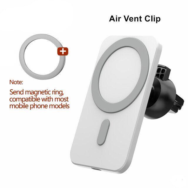 15W Magnetic Wireless Car Charger AirVent Mount For iPhone 13 12 Pro Max Mini Fast Charging Wireless Chargers Car Phone Holder