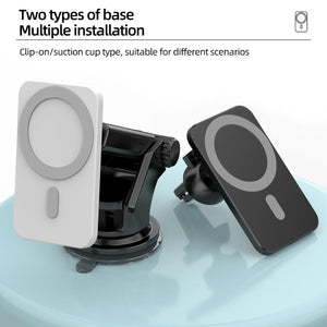 15W Magnetic Wireless Car Charger AirVent Mount For iPhone 13 12 Pro Max Mini Fast Charging Wireless Chargers Car Phone Holder