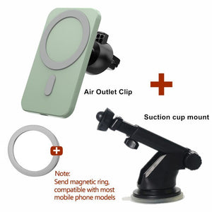 15W Magnetic Wireless Car Charger AirVent Mount For iPhone 13 12 Pro Max Mini Fast Charging Wireless Chargers Car Phone Holder