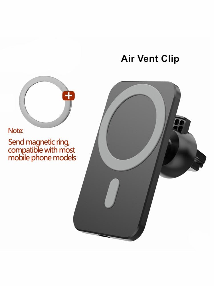 15W Magnetic Wireless Car Charger AirVent Mount For iPhone 13 12 Pro Max Mini Fast Charging Wireless Chargers Car Phone Holder