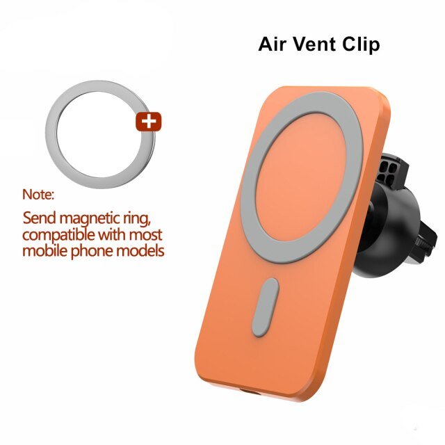 15W Magnetic Wireless Car Charger AirVent Mount For iPhone 13 12 Pro Max Mini Fast Charging Wireless Chargers Car Phone Holder
