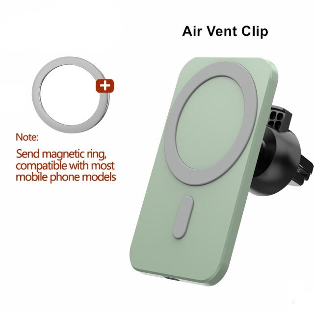 15W Magnetic Wireless Car Charger AirVent Mount For iPhone 13 12 Pro Max Mini Fast Charging Wireless Chargers Car Phone Holder