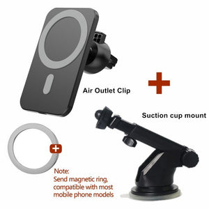 15W Magnetic Wireless Car Charger AirVent Mount For iPhone 13 12 Pro Max Mini Fast Charging Wireless Chargers Car Phone Holder