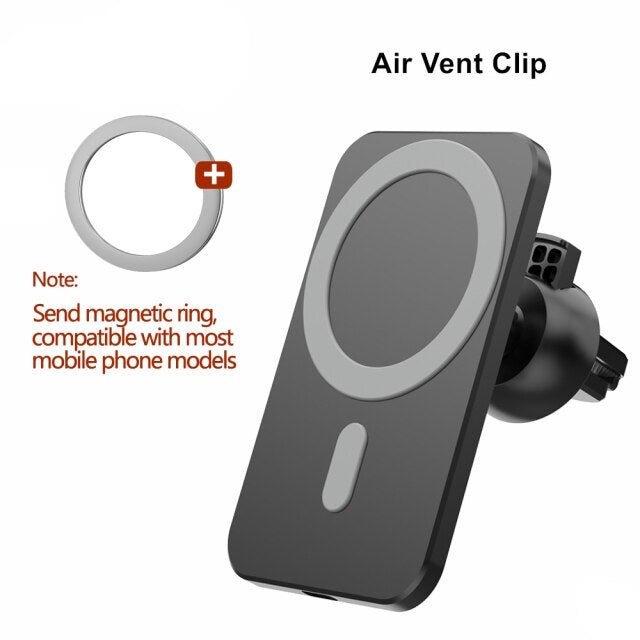 15W Magnetic Wireless Car Charger AirVent Mount For iPhone 13 12 Pro Max Mini Fast Charging Wireless Chargers Car Phone Holder