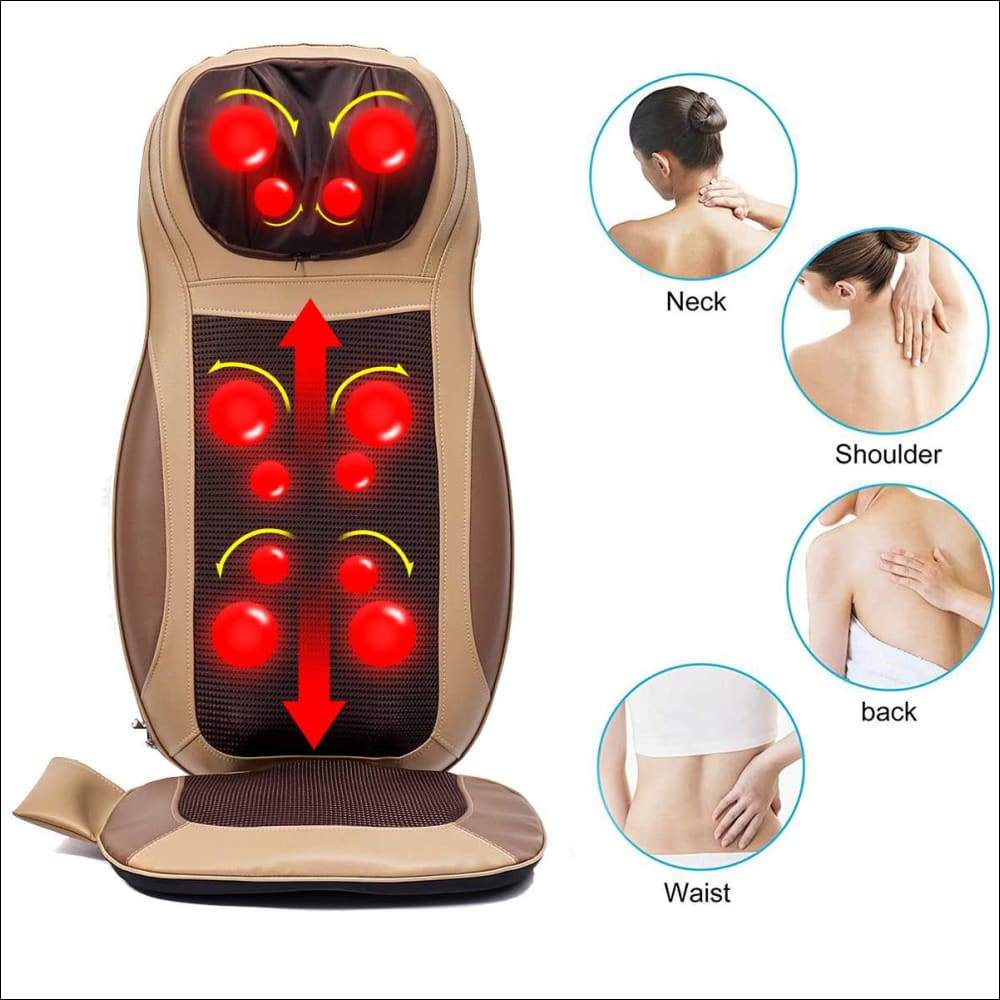 Portable Heated Back Massage Seat Cushion – islandshinemobiledetailing