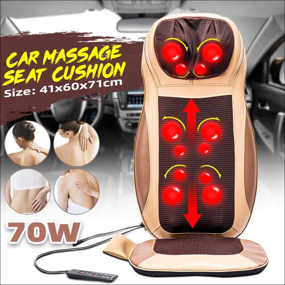 Portable Heated Back Massage Seat Cushion – islandshinemobiledetailing