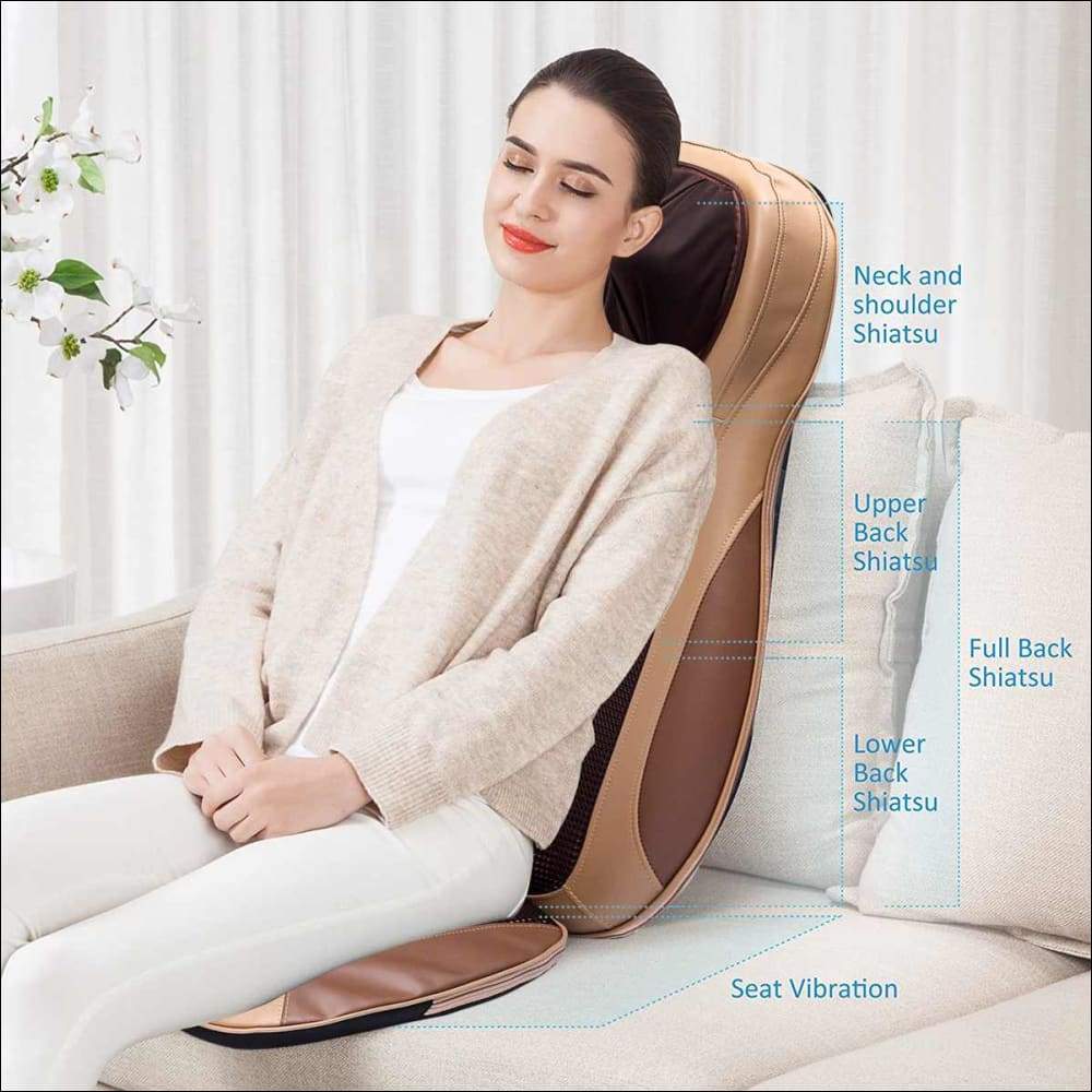 Portable Heated Back Massage Seat Cushion