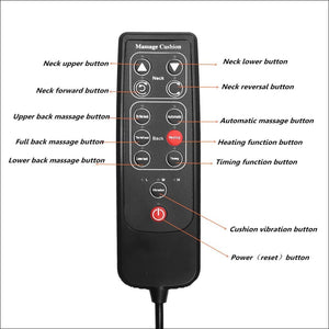 Portable Heated Back Massage Seat Cushion